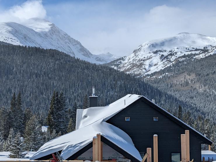 A view of Quandary Peak (left), Blue River CO